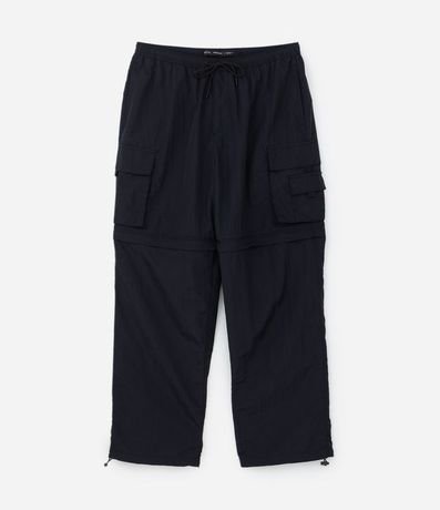 Pantalón Paper Touch Vira Bermuda con Puxador en la Parte Baja 7