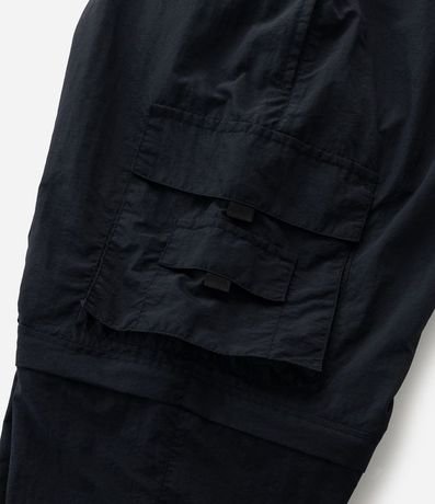 Pantalón Paper Touch Vira Bermuda con Puxador en la Parte Baja 14