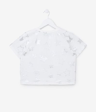 Remera Cropped con Estampa Estrelas - Talle 5 a 14 años 2