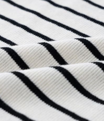 Blusa Musculosa Infantil acanalada con Estampa Rayada - Talle 5 a 14 años 3