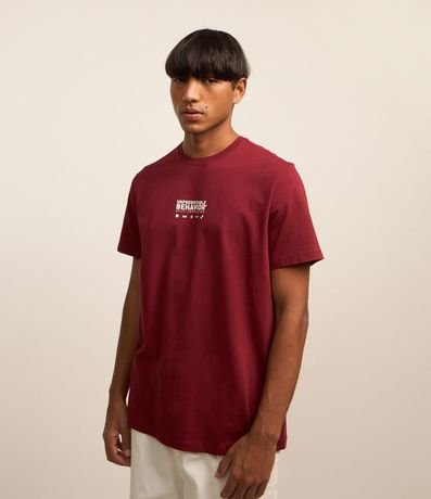 Remera Comfort en Algodón Peruano con Estampa Lettering
