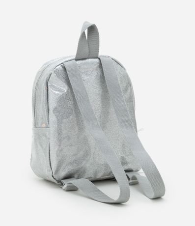 Mochila Infantil con Brillos y Bolsillo Transparente - Talle Ú 6