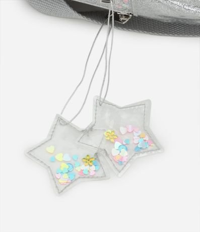 Mochila Infantil con Brillos y Bolsillo Transparente - Talle Ú 4