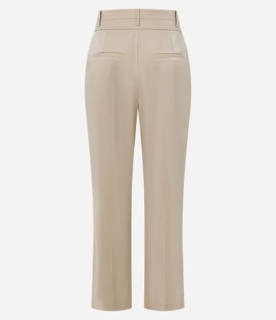 Pantalón Recto sastrería en Viscosa con Recorte y Fenda 7