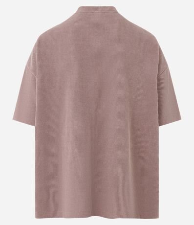 Remera en Pana con Bordado Lettering Minimalista 7