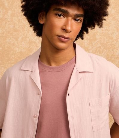 Camisa Relaxed Bowling en Tricolina con Textura 5