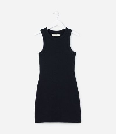 Vestido Infantil Canelado en Algodón - Talle 5 a 14 años 2