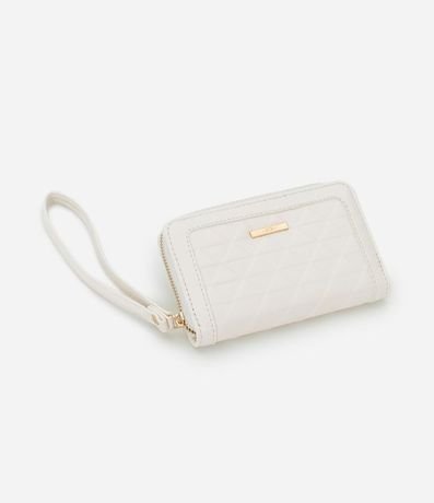 Billetera Pequena en PU con Ziper y Textura Embossed