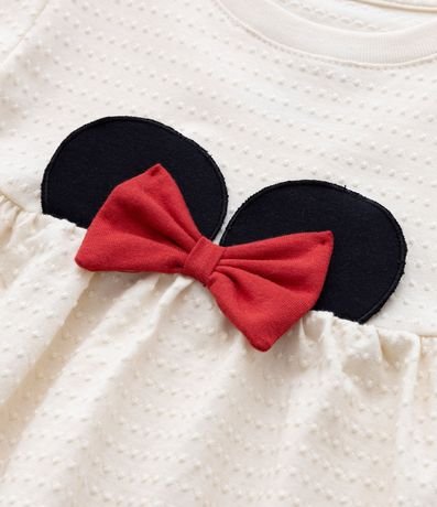 Blusa Amplia Infantil con Orejitas Minnie y Moña Aplicada - Talle 1 a 6 años 5