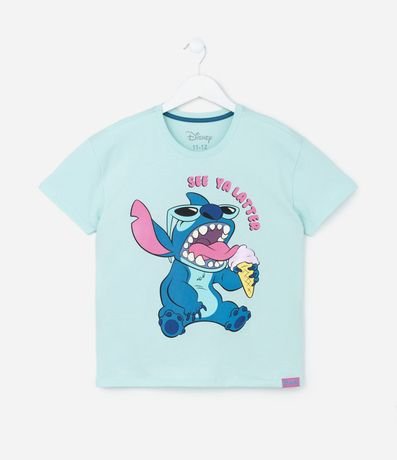 Remera Infantil con Estampa Stitch Helado - Talle 5 a 14 años