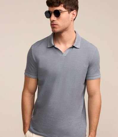 Polo Comfort en Algodón Texturizado con Manga Corta 2