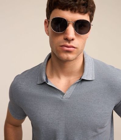 Polo Comfort en Algodón Texturizado con Manga Corta 4