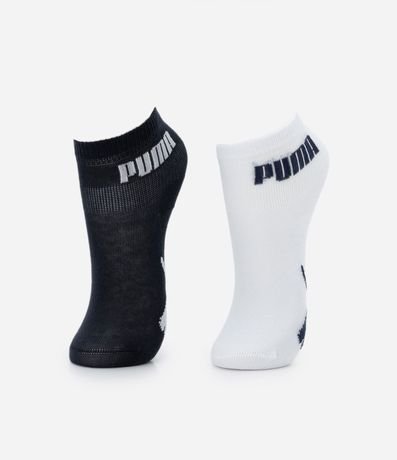 Kit 02 Medias Infantiles en Algodón Estampa Puma - Talle 17 a 24 meses 1