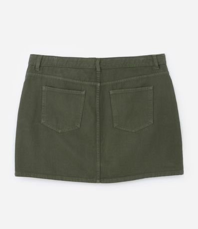 Pollera Corta en Sarga con Bolsillos Curve & Plus Size 7