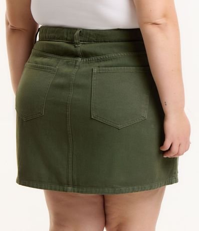 Pollera Corta en Sarga con Bolsillos Curve & Plus Size 3