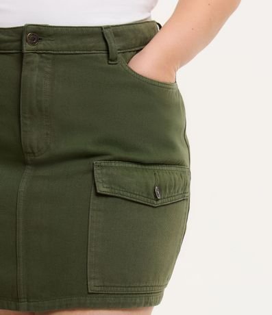 Pollera Corta en Sarga con Bolsillos Curve & Plus Size 4