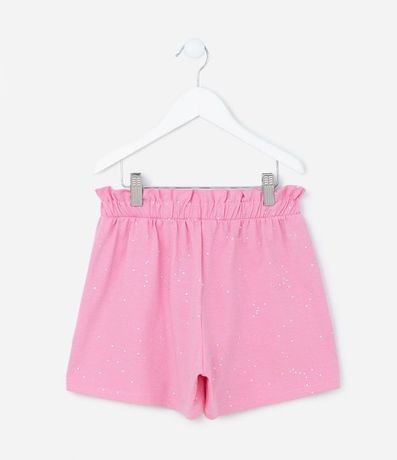 Short Clochard Infantil con Purpurina Holográfico - Talle 5 a 14 años 2