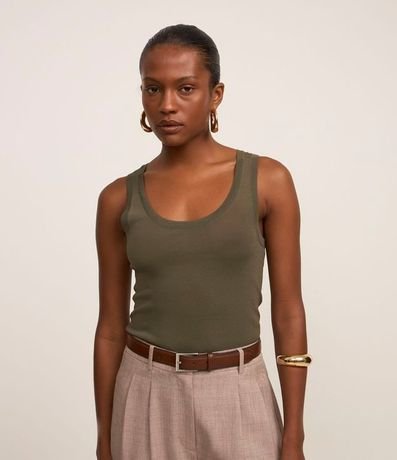 Blusa Musculosa de Punto Ligero