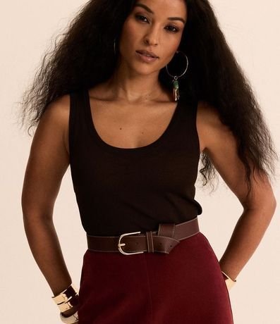 Blusa Musculosa de Punto Ligero 3