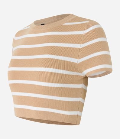 Blusa Cropped en Viscosa con Rayas 5