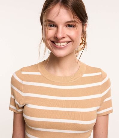 Blusa Cropped en Viscosa con Rayas 3