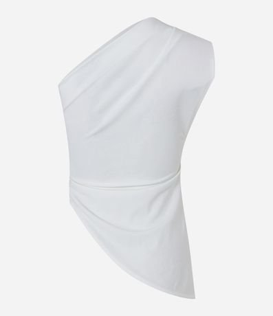 Blusa en Crepé con Hombro Único y Detalle en el Lateral 6