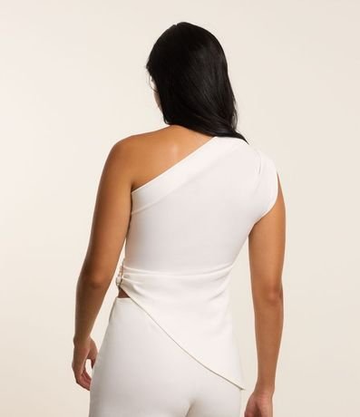 Blusa en Crepé con Hombro Único y Detalle en el Lateral 3