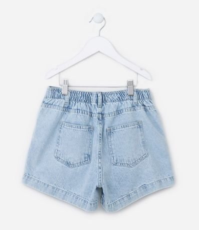 Short Infantil en Jeans con Bordado de Cocoteros - Talle 5 a 14 años 2