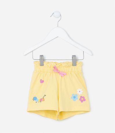 Short Clochard Infantil con Estampado de Flor y Ciempiés - Talle 1 a 5 años 1