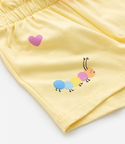Short Clochard Infantil con Estampado de Flor y Ciempiés - Talle 1 a 5 años 7