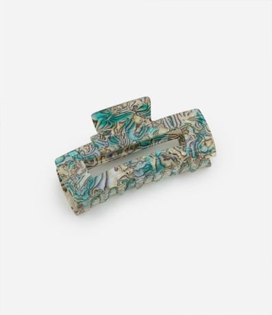 Pinza para el Pelo Rectangular con Efecto Abulón