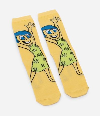 Media Caña Larga en Algodón con Estampado Alegría Intensa-Mente 4