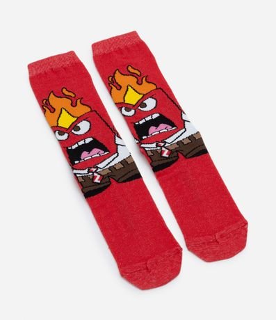 Media Caña Larga en Algodón con Estampado Ira Intensa-mente 4