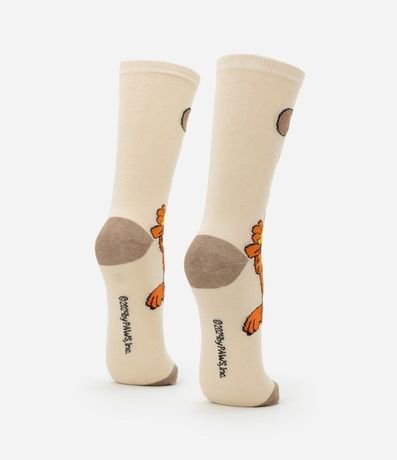 Media Caña Larga con Estampa Garfield y Odie 2