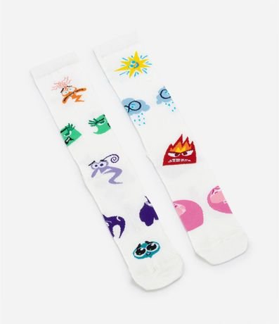 Media Caña Larga en Algodón con Estampado Intensa-Mente 2 4