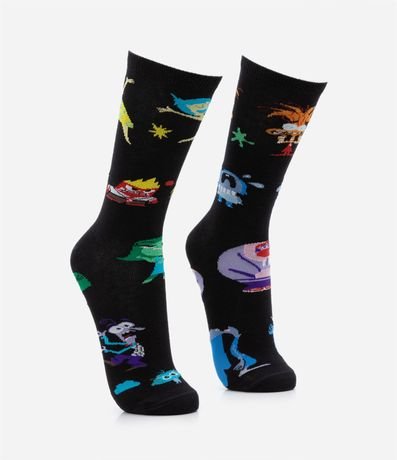 Media Caña Larga en Algodón con Estampa IntensaMente 2