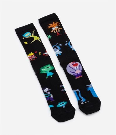 Media Caña Larga en Algodón con Estampa IntensaMente 4