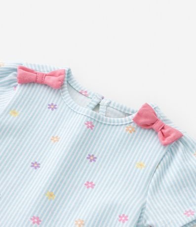 Conjunto Infantil con Volado y Moñas Aplicados - Talle 0 a 18 meses 9