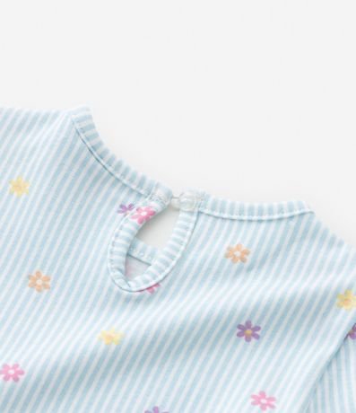 Conjunto Infantil con Volado y Moñas Aplicados - Talle 0 a 18 meses 7