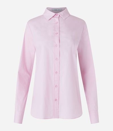 Camisa en Tricolina con Abotonado y Punho Largo 5