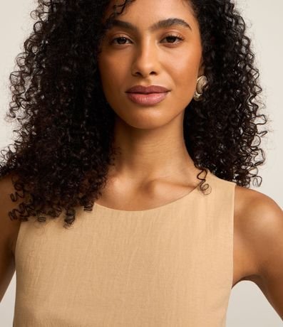 Vestido Evasê New Midi en Piquê con Lazo Lateral 3