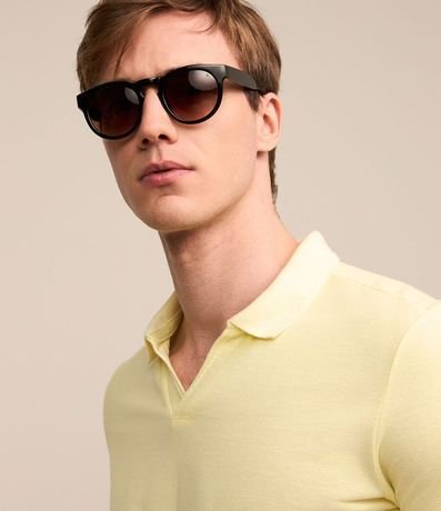 Polo Comfort en Algodón Texturizado con Manga Corta 3