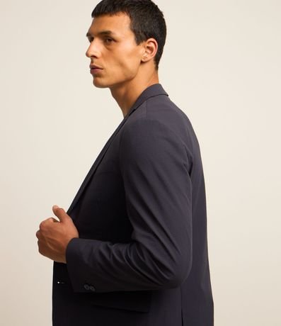 Blazer en Ana Ruga con Textura y Cuello con Solapa 5