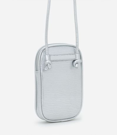 Bolso Porta Celular Pequeno Texturizada con Correa Tubular 3