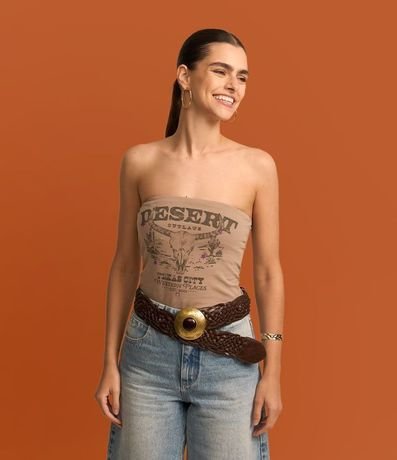 Cinturón Mediano Trenzado con Hebilla Diferenciada 4