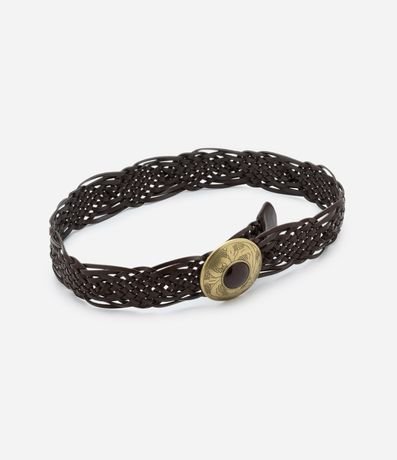 Cinturón Mediano Trenzado con Hebilla Diferenciada 2