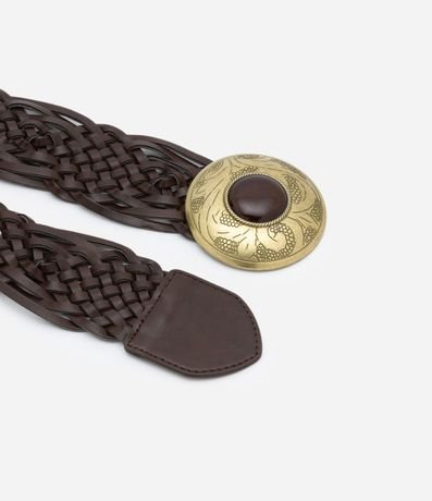 Cinturón Mediano Trenzado con Hebilla Diferenciada 3