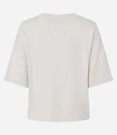 Blusa en Punto con Brillos de Strass en la Manga 3