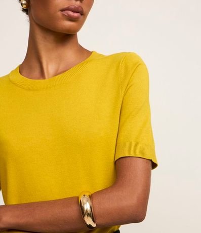 Blusa Básica de Punto con Cuello Redondo 3