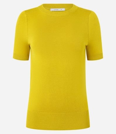 Blusa Básica de Punto con Cuello Redondo 6